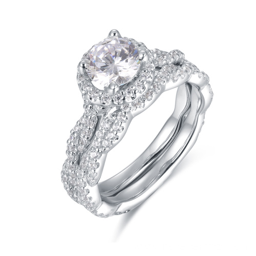 single halo moissanite diamond engagement rings